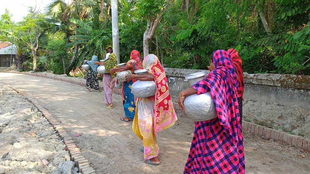 Water crisis in a coastal area